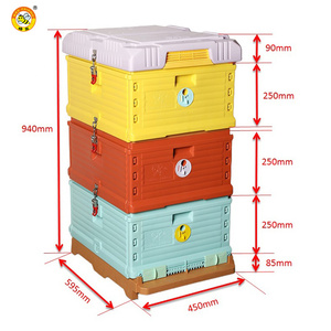 เครื่องมือการเลี้ยงผึ้ง Langstroth ใหม่ล่าสุดพลาสติกเทอร์โม Beehive อุปกรณ์การเลี้ยงผึ้งผึ้งไฮฟ์10เฟรม - Product Image 4