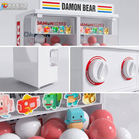 4 unités de distributeurs automatiques commerciaux japonais en métal, haute capacité, multi-sélections, à monnayeur, pour capsules de jouets et œufs surprise