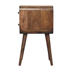 Premium Quality Handmade Wooden <b>Bedside</b> Cabinet with Two <b>Storage</b> Drawers Luxury Classic Furniture for Modern Bedrooms - Product Image 3