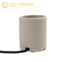 Vente en gros, vente chaude, douille d'ampoule en céramique blanche imperméable, douille E26, socle de lampe en porcelaine, veilleuses