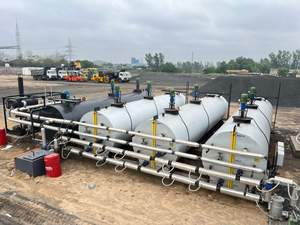 Equipo de construcción de carreteras nuevo con tanque de calentamiento de asfalto Tanque de almacenamiento de betún con componentes centrales: Motor y bomba - Product Image 2