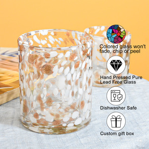 Samyo decorazione per la casa personalizzata soffiato a mano resistente al calore <span class=keywords><strong>di</strong></span> lusso coriandoli Votive portacandele per matrimonio <span class=keywords><strong>vetro</strong></span> vuoto barattolo <span class=keywords><strong>di</strong></span> candela - Product Image 2