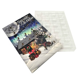 Custom Cheap Christmas Paper Ramadan Chocolate Advent Calendar Packaging Gift Box