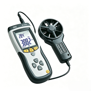 Medidor de Velocidad del Aire Portátil DT 8893 0.4-30m/s, Anemómetro con Termómetro IR sin Contacto - Product Image 4