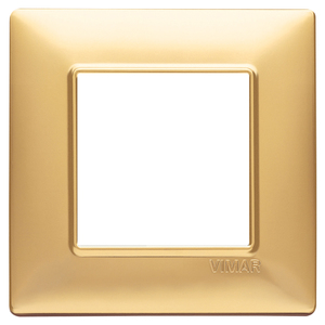 Placa de Puerta Vimar en Oro Mate, 13x8 cm, Grosor de 0.9 cm - Product Image 1