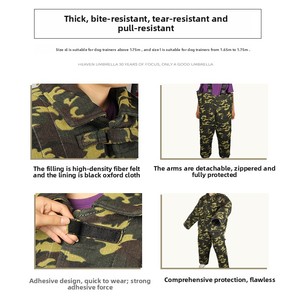 Kit Completo Professionale Eco-Friendly Mimetico per Addestramento Agility Cani, Antistrappo, Resistente ai Morsi, Giacca a Vento Lunga Antifatica - Product Image 4