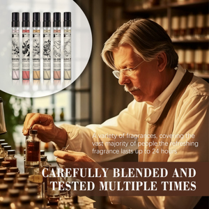 Parfum pour cheveux et corps <span class=keywords><strong>Gabrielle</strong></span> 12ml*6 pièces Contient de l'huile essentielle avec un parfum romantique luxueux et durable Pack portable en spray - Product Image 6
