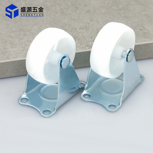 Shengyuan Directional Caster 2 Inch <b>Plastic</b> <b>Wheel</b> Plate Mount Fixed Industrial Furniture Trolley Use - Product Image 1