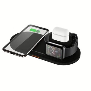 แท่นชาร์จไร้สายแบบ3IN1สำหรับ <span class=keywords><strong>iPhone</strong></span> <span class=keywords><strong>XS</strong></span> <span class=keywords><strong>MAX</strong></span> XR iWatch2/3/4 S - Product Image 1