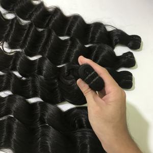 Extensions de cheveux humains vierges Remy ondulés vietnamiens en gros, 18-22 pouces, 2 paquets, trame super double drawn, sans perte, à clipser/à bandes adhésives - Product Image 4