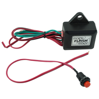 Pulsador rojo para motocicleta y Scooter, interruptor de advertencia de doble Flash, relé de 12V 24V para luz Flash, luces de señal de giro