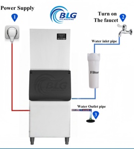 <span class=keywords><strong>Precio</strong></span> <span class=keywords><strong>de</strong></span> Fábrica Comercial BLG, Máquinas <span class=keywords><strong>de</strong></span> Hielo Más Vendidas <span class=keywords><strong>de</strong></span> 150-500 KG, Adecuadas para Tiendas <span class=keywords><strong>de</strong></span> Té con Leche/hoteles, Garantía <span class=keywords><strong>de</strong></span> 3 Años - Product Image 6