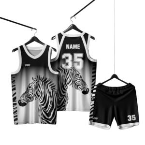 ชุดบาสเก็ตบอลคุณภาพสูง ชุดบาสเก็ตบอลแบบกำหนดเอง ชุดบาสเก็ตบอลแบบซับลิเมชั่น - Product Image 4