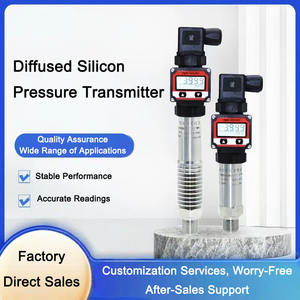 工場直送 コンパクト拡散型シリコン圧力トランスミッター 圧力センサー 防水コネクタ LCD/LED - Product Image 2