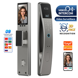 HANDAILY Usine Tuya WIFI Vidéo Interphone Smart Lock Reconnaissance faciale Cerradura Inteligente Biométrique Numérique Serrure D'empreintes Digitales - Product Image 1