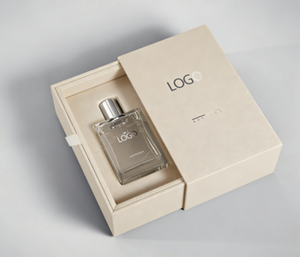 Caja de regalo de perfume deslizante de cartón de lujo con logotipo personalizado de fábrica, para botellas de vidrio de 10 ml y 50 ml, con papel de regalo. - Product Image 3