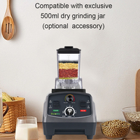 2200W piekvermogen 3PK professionele heavy-duty blender 2L BPA-vrij variabele snelheid ijsbreker smoothie maker voedselverwerker met timer