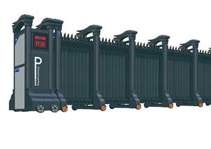 Barrières accordéon rétractables pour portails principaux, en métal et aluminium, portails électriques automatiques intelligents, portails pliants électriques rétractables - Product Image 2