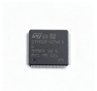 STM32F407VET6 STMicroelectronics ARM Cortex-M4 MCU LQFP100 512KB Flash 168MHz FPU Microcontrolador IC para Automatización Industrial
