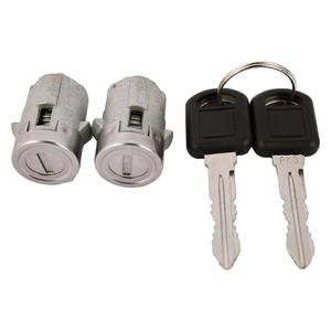 Demande de cylindres de serrure de porte gauche et droite d'origine Chevrolet avec clés et clips, modèle 15298924 - Product Image 2