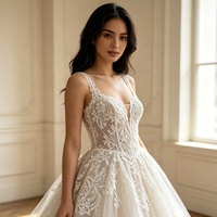 Tissu en coton doux et respirant avec broderie en dentelle, base en maille diamantée, motif floral transparent, léger pour robes de printemps et d'été