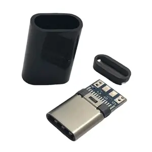 Connecteur de qualité ultrasonique thermoscellé USB 3.1 Type C Male Shell dans la catégorie des connecteurs USB