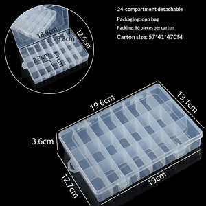 <span class=keywords><strong>กล่อง</strong></span>เก็บของแบบแยกช่อง วัสดุ PP ปิดผิวด้วยพลาสติก สำหรับวางบนโต๊ะ <span class=keywords><strong>ม</strong></span>ี 10/15/24 ช่อง ดีไซน์ทันส<span class=keywords><strong>ม</strong></span>ัย สำหรับเก็บกระดุม อุปกรณ์ตกปลา เครื่องประดับ - Product Image 6