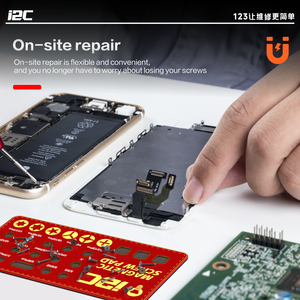 Tapis magnétique I2C pour vis de réparation de téléphone, tapis de tri de vis anti-perte avec aimant puissant, organisateur de poste de travail portable - Product Image 5
