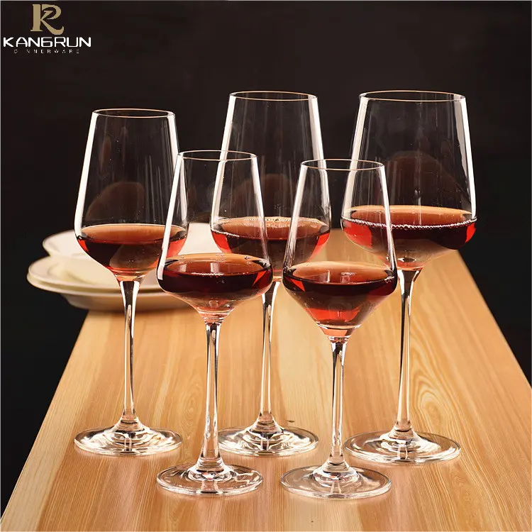 Guangzhou Red Wine Glass Lead-free Crimping Design Goblets Red Wine Glass Goblet Gift Wine Glasses Cup Set