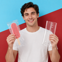 Sacs en plastique PE recyclables de qualité alimentaire personnalisés pour bâtonnets glacés, crème glacée, lait, imprimés en héliogravure, couleur et taille personnalisables, pour aliments pour animaux de compagnie et gelée