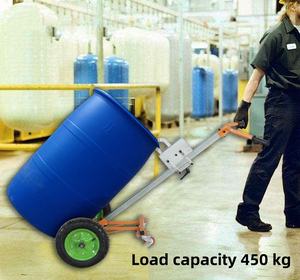 400 किलो 200 लीटर प्लास्टिक ड्रम हैंडलिंग ट्रक क्लैंप फोर्कलिफ्ट लोहे के ड्रम रोल कंटेनर - Product Image 4