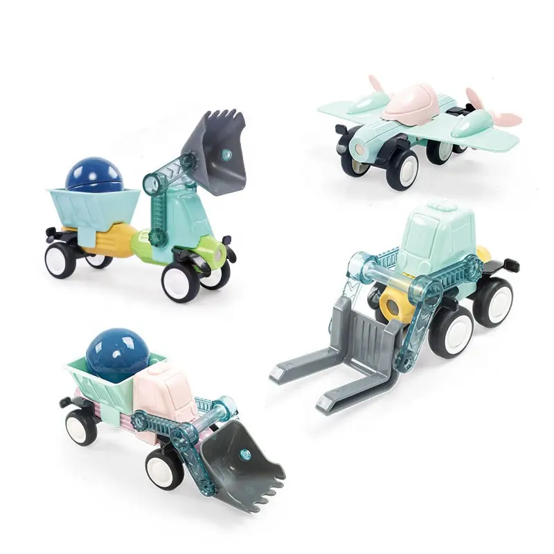 28pcs 마그네틱 스틱 건물 차량 장난감 마그네틱 막대 3D 블록 건설 스틱 빌딩 블록 세트 자석 장난감 아이들을위한