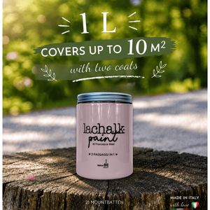 21 MOUNTBATTEN PINK 1lt LaChalk the evolution of <b>chalk</b> paint Where <b>chalk</b> meets resin: Hybrid <b>Chalk</b> Resin Paint made in - Product Image 2