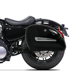 Alforja Negra con Luz Trasera para <span class=keywords><strong>Honda</strong></span> <span class=keywords><strong>Shadow</strong></span> 600 <span class=keywords><strong>750</strong></span> VLX Valkyrie <span class=keywords><strong>VT</strong></span> F VTX LN - Product Image 6