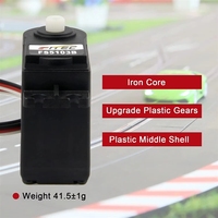 Moteur servo RC standard 45,5g 3KG, récepteur GPS unisexe, moteur de direction en plastique 4,8V-6V pour avions