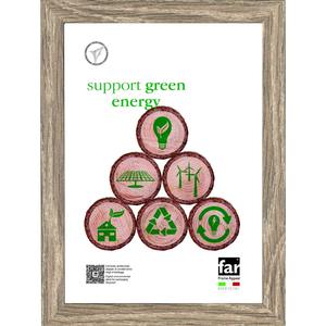 MARCO FRANKE DE MADERA Y CRYLEX NUEZ 35X50CM - Product Image 1