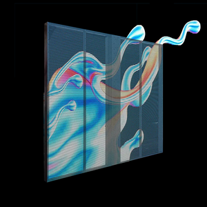 Ngoài trời P15 3D biển quảng cáo trong suốt lưới rèm không thấm nước dẫn Màn hình hiển thị video tường - Product Image 3