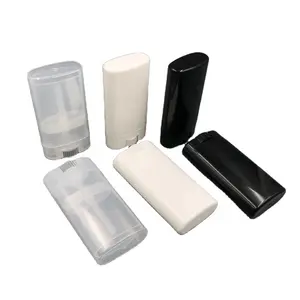 Oval 15 ml 15g transparente preto branco torção protetor solar vara tubo, 15g cola vara bálsamo tubo recipiente, desodorante tubo embalagem