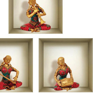 HMS Set di tre 3D quadrate Peel and Stick decalcomanie da parete Abba nicchia 3D quadrate da parete - Product Image 3