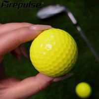Balles de golf RTS 4 pièces en Surlyn jaunes, balles de golf de distance avec vol haute performance, logo personnalisé, vente en gros OEM