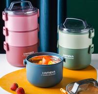 Bento zum Mitnehmen 306 Edelstahl Lunchbox Schule wieder verwendbares Schüler Mittagessen mit Lunchbox wärmer Heiz boxen