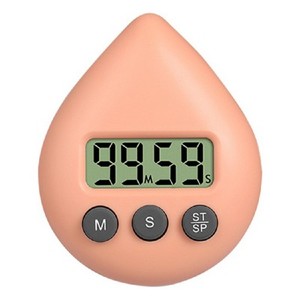 Minuterie numérique en forme de goutte d'eau avec bouton facile et ventouse intégrée - Product Image 3