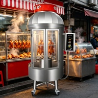 Four à canard rôti au gaz, au charbon de bois et électrique avec fonction de rotation automatique pour les restaurants et les entreprises de restauration