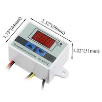 Controlador de Temperatura Digital por Microcomputadora XH-W3001 DC 110V-220V 1500W 10A, Termostato con Pantalla de Plástico IP43