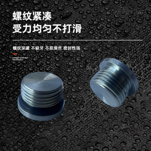 Tapón Roscado 4ON de Acero al Carbono Galvanizado con Borde Hexagonal Interno, Tapón de Tubería con Junta Tórica, Tapón de Rosca para Conductos y Accesorios - Product Image 4