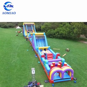 Combo de carrera de obstáculos inflable Extreme 5K, Tobogán gorila de salto de PVC con soplador, incluye kits de reparación - Product Image 6