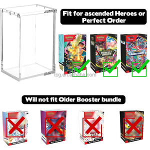 Étui en acrylique TCG pour les nouveaux lots de boosters scellés Perfect Order, Ascended Heroes & Chaos <span class=keywords><strong>Rising</strong></span>, résistant aux UV, pour collectionneurs - Product Image 3