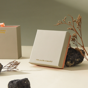 Boîtes personnalisées en carton écologique avec couvercles et bases, roses et grises, pour boucles d'oreilles, bagues, pendentifs, bracelets et colliers - Product Image 2