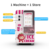 Máquina Expendedora de Helados para Lugares Turísticos, Solución Inteligente de Venta de Helados Suaves para Áreas de Alto Tráfico de Visitantes