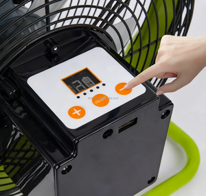 Xách tay 16 inch 40000 mAh có thể sạc lại tầng thường vụ fan hâm mộ với pin <span class=keywords><strong>lithium</strong></span>, năng lượng mặt trời bảng điều khiển và không chổi than DC động cơ - Product Image 6